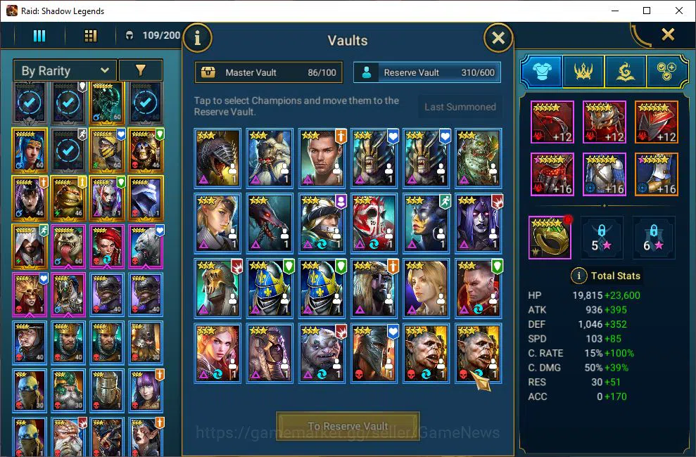 Raid: Shadow Legends Accounts Lv42 885K Power|1 Mythic(StarSage Galathir)+23 Leg image 13