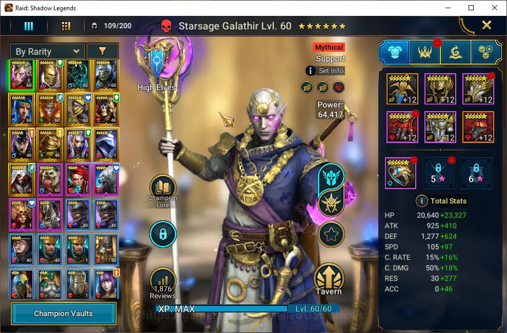 Raid: Shadow Legends Accounts Lv42 885K Power|1 Mythic(StarSage Galathir)+23 Leg image 3