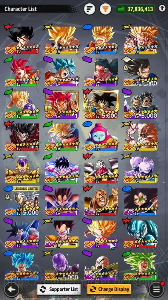 Dragon Ball Legends Accounts Android | Lvl 157|37.8M Total Power|1.4K CC|2 LR|4 image 15