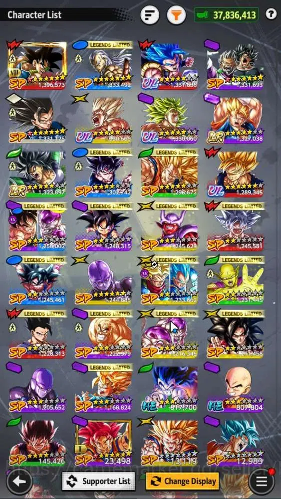 Dragon Ball Legends Accounts Android | Lvl 157|37.8M Total Power|1.4K CC|2 LR|4 image 16