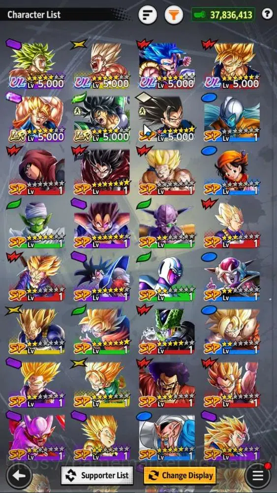 Dragon Ball Legends Accounts Android | Lvl 157|37.8M Total Power|1.4K CC|2 LR|4 image 17