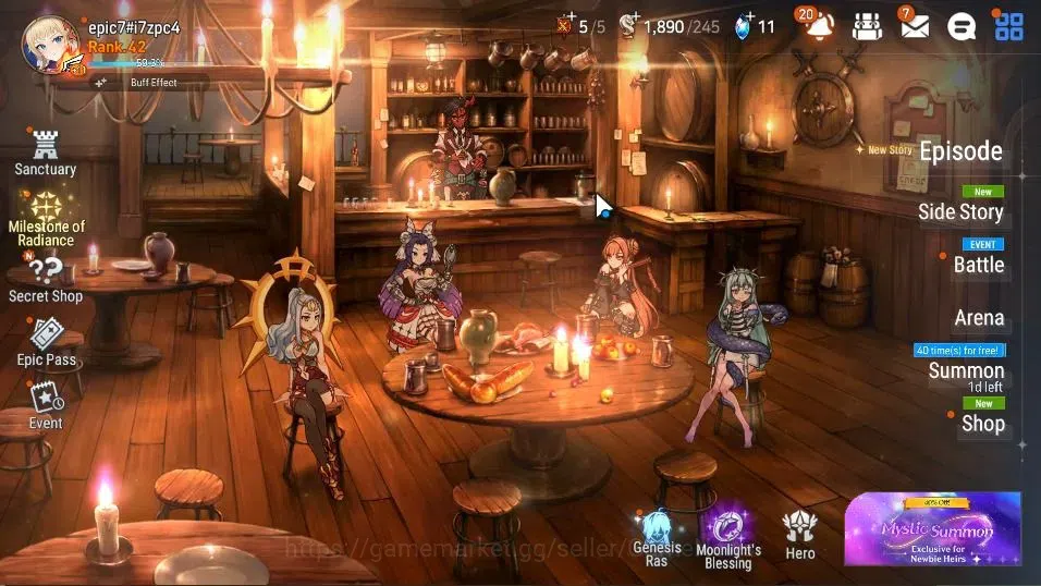 Epic Seven Accounts GLOBAL Unverif|New Era|7 ML(Salome,Spec Sez,Astro image 1