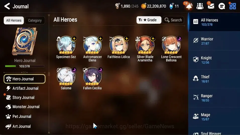 Epic Seven Accounts GLOBAL Unverif|New Era|7 ML(Salome,Spec Sez,Astro image 6
