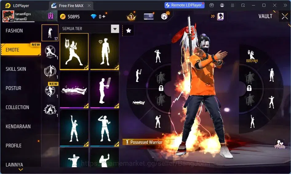 Free Fire Accounts Indonesia | Vault 137 | SG Lumut | Bundle Sasuke | image 12