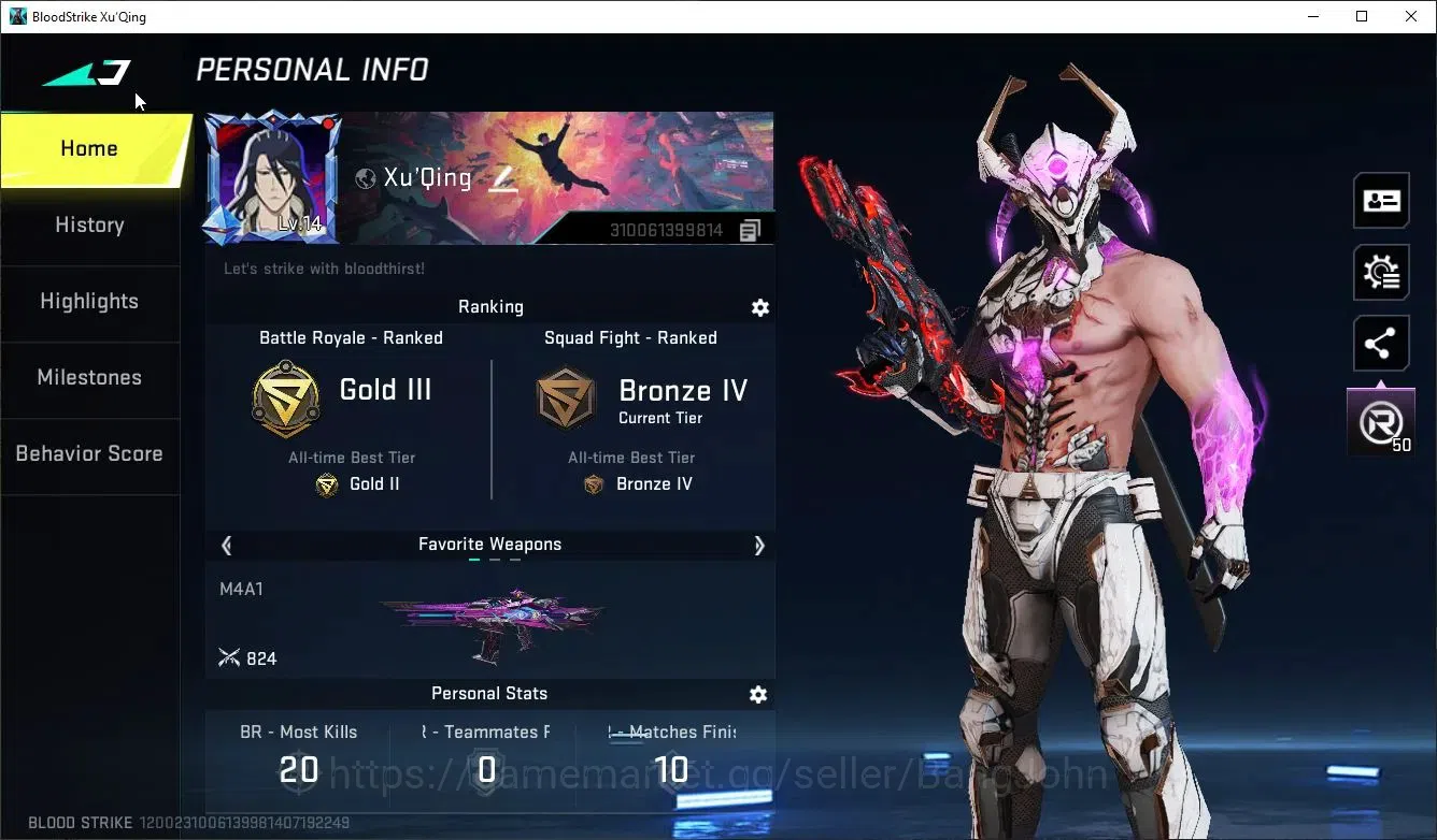 Blood Strike Accounts Collab Skin ASIA | Eternal M4A1-Blight's Emberace & Uzi-Scorpius|Ethan-Byakuya(Collab Bleach)|Check SS 1