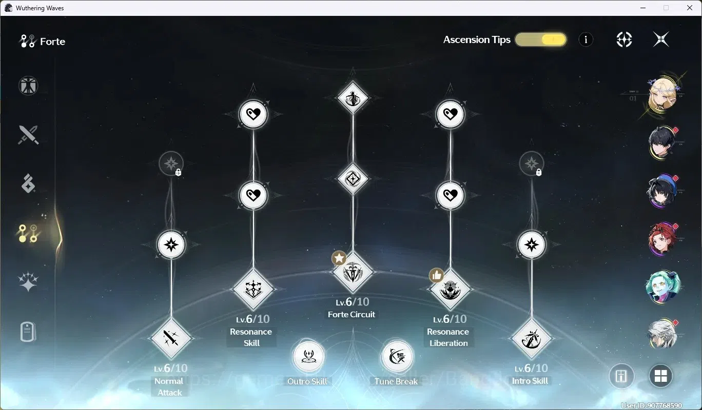 Wuthering Waves Accounts Others SEA|UL 49|Rank 5|2 Char Limited [Cartethyia RC6, Rebecca]|Mc Male|TakeMail WW161B 4