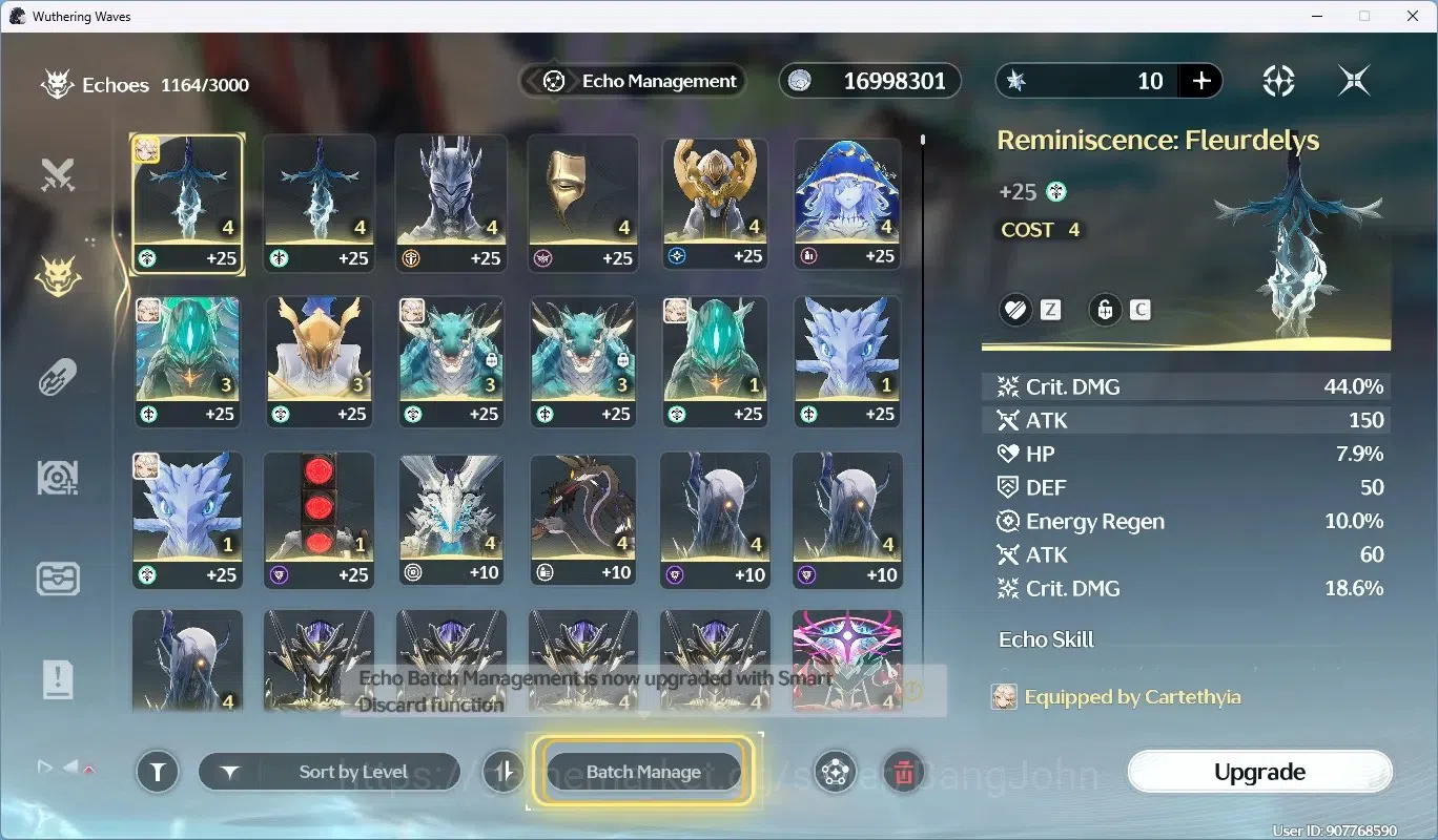 Wuthering Waves Accounts Others SEA|UL 49|Rank 5|2 Char Limited [Cartethyia RC6, Rebecca]|Mc Male|TakeMail WW161B 7