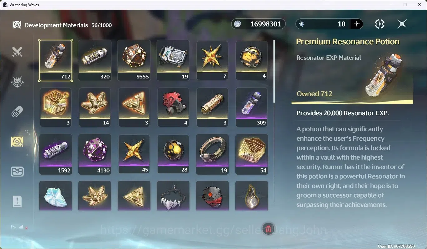 Wuthering Waves Accounts Others SEA|UL 49|Rank 5|2 Char Limited [Cartethyia RC6, Rebecca]|Mc Male|TakeMail WW161B 9