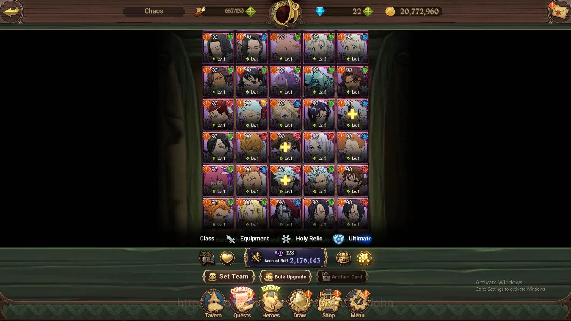 The Seven Deadly Sins: Grand Cross Accounts ASIA|2.1m CC|1LR Helbram|Collab TOG&Overlord|UR La image 12