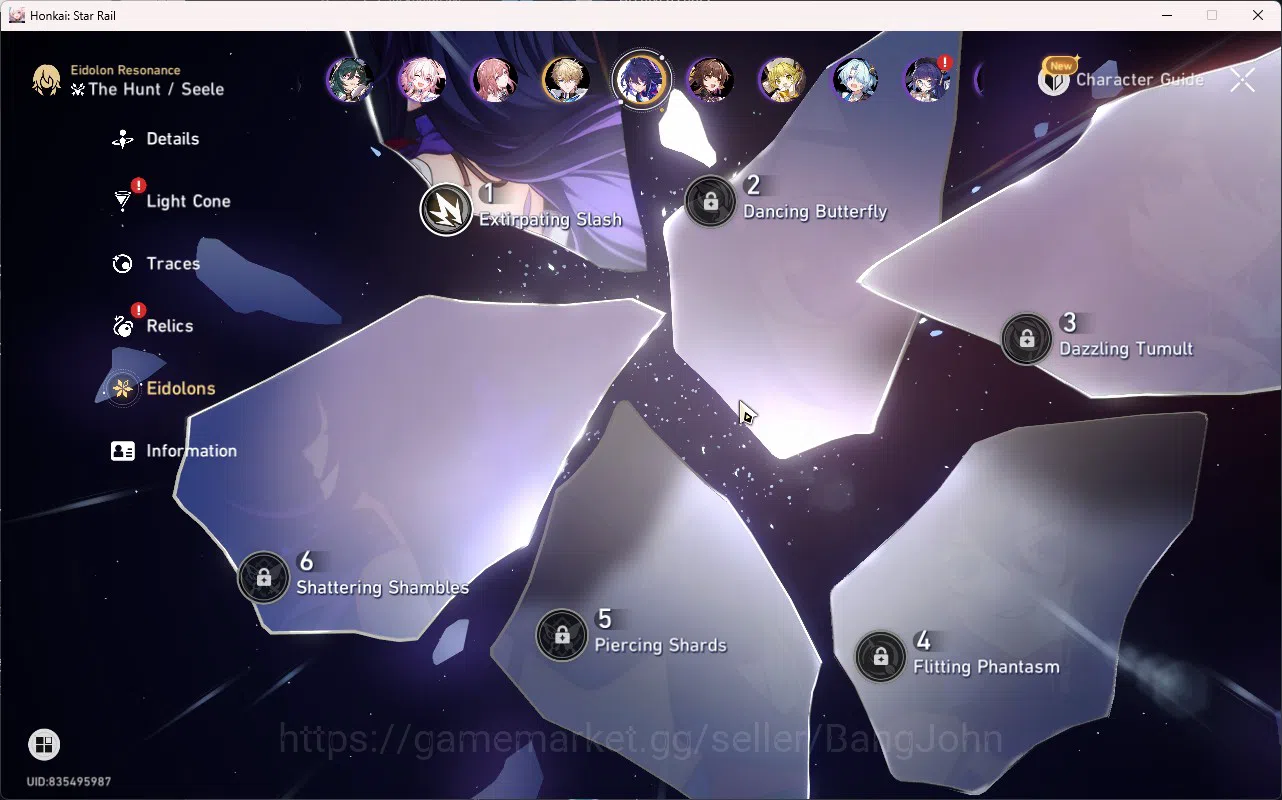 Honkai Star Rail Accounts ASIA TL62|4 Limit|Evernight|Hyacine|Tribbie|The He image 3
