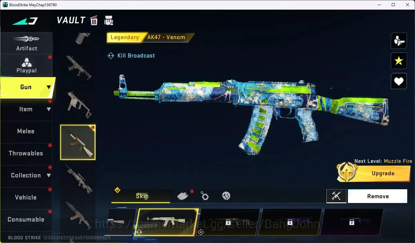 Blood Strike Accounts ASIA|Collab MCX - EVA-00|3 Legendary Gun|Collab Et image 4