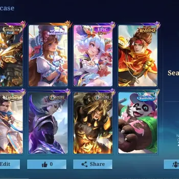 Mobile Legends: Bang Bang Accounts Collector Global|59 Skin|Seasoned|CollectorTITAN Sun,Epic10th Nana,SABER