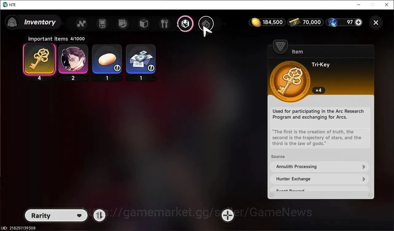 Neverness to Everness Accounts Global EU|HL 5| 1 SSR Nanally Awk 1 + Phoenix Kick Skin & SSR Selector|1 S Arc|Selector 43/50 9