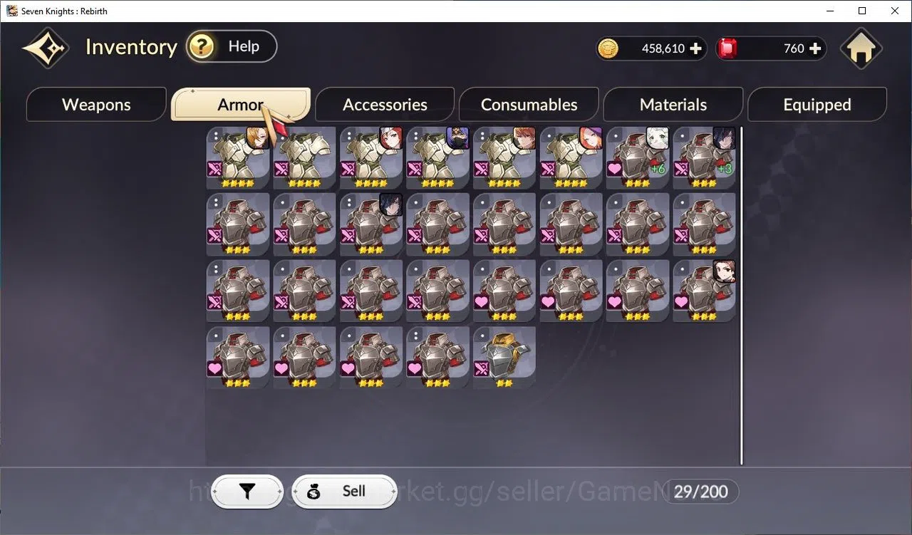 Seven Knights Re:Birth Accounts [Re:BIRTH] Global3000xxx|7 Legendary|(TeoTc2,Ace,R image 6