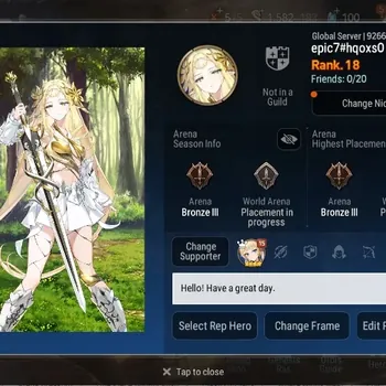 Epic Seven Accounts Starter Global Unverif |Starter|3 ML[MOTS Iseria,A Ravi, Fallen Cecillia]|PoH ON|Stigma 2K|SS 100|Log