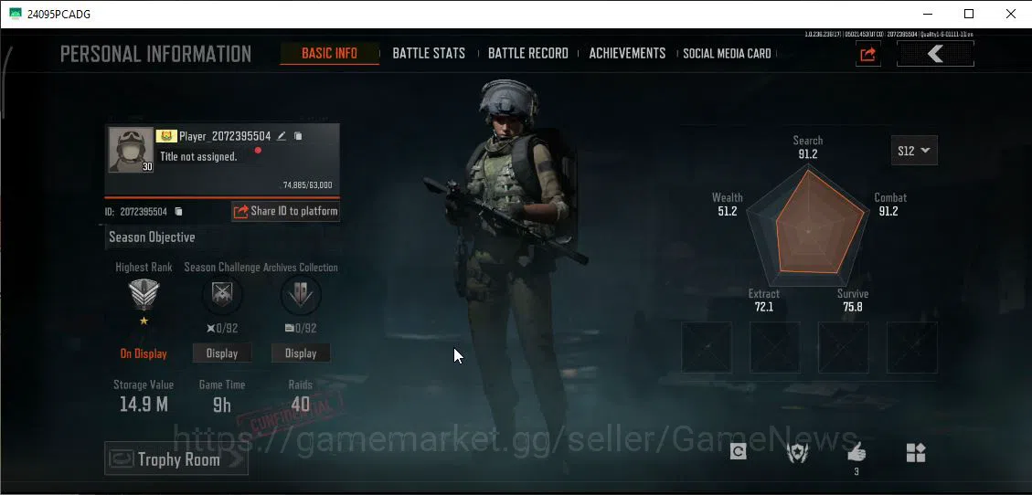 Arena Breakout Accounts MOBILE Lv30|SV 14,9M|CV 12,6M|Squire VSS|SS SCAR-L image 11