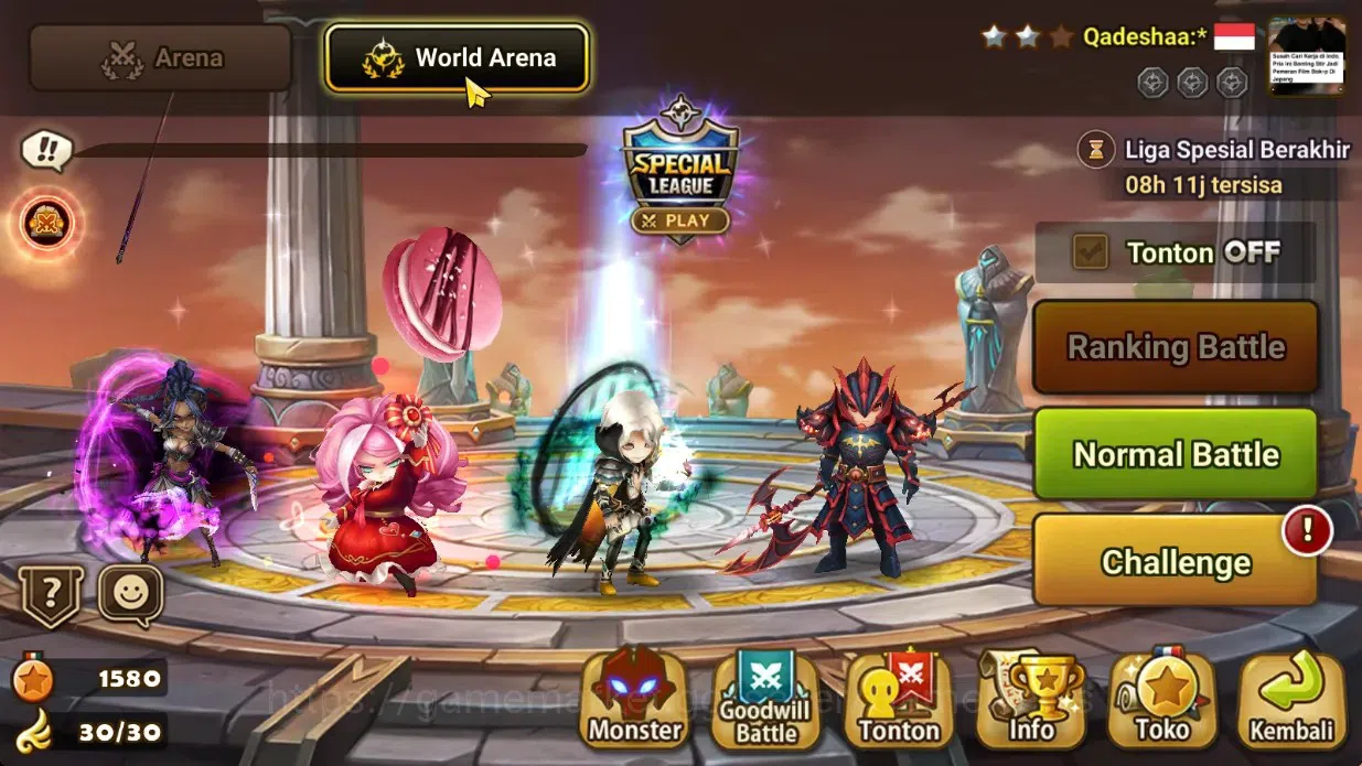 Summoners War: Sky Arena Accounts Starter GLOBAL Lv42|Starter 2LD[Dark Kiara,Light Julianne]|14Total 11