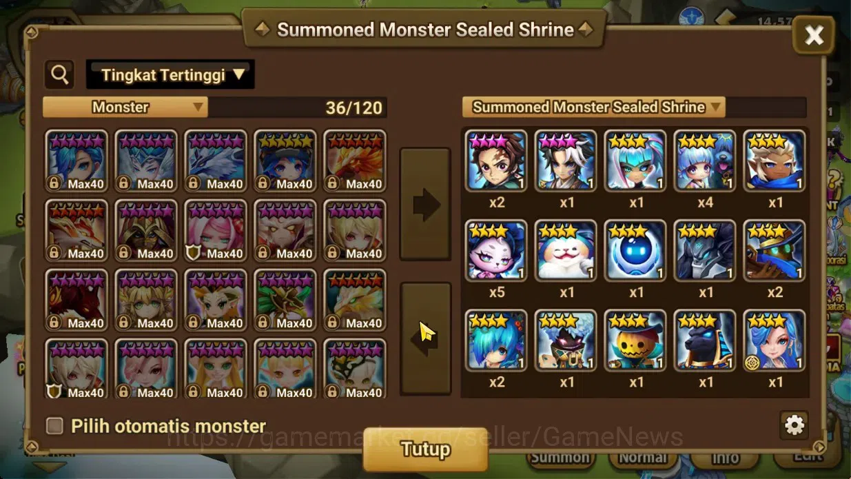 Summoners War: Sky Arena Accounts Starter GLOBAL Lv42|Starter 2LD[Dark Kiara,Light Julianne]|14Total 12