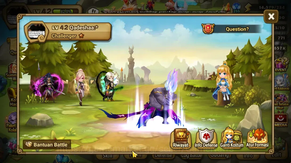 Summoners War: Sky Arena Accounts Starter GLOBAL Lv42|Starter 2LD[Dark Kiara,Light Julianne]|14Total 2