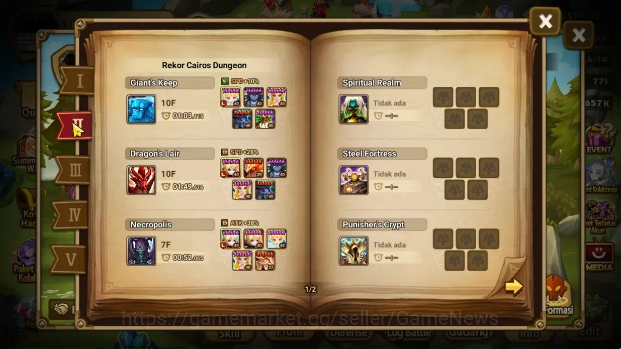 Summoners War: Sky Arena Accounts Starter GLOBAL Lv42|Starter 2LD[Dark Kiara,Light Julianne]|14Total 4