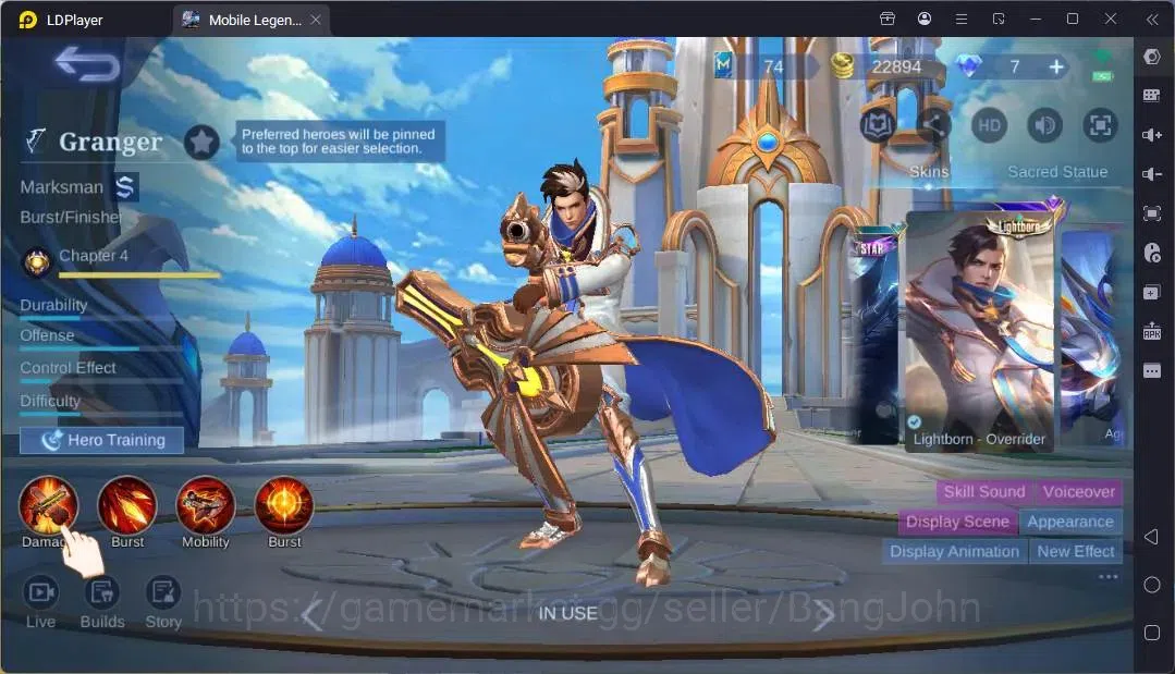 Mobile Legends: Bang Bang Accounts Global |Hero 117|Skin 167|Expert|Lightborn Granger image 16