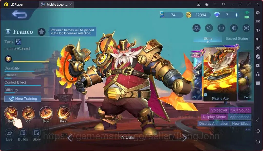 Mobile Legends: Bang Bang Accounts Global |Hero 117|Skin 167|Expert|Lightborn Granger image 20