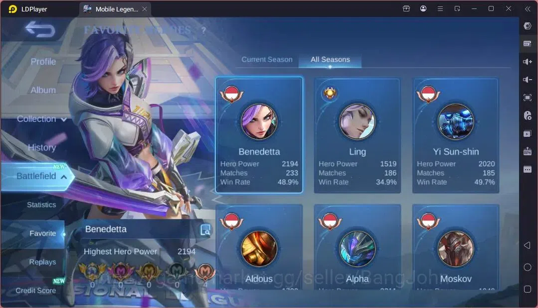 Mobile Legends: Bang Bang Accounts Global |Hero 117|Skin 167|Expert|Lightborn Granger image 4