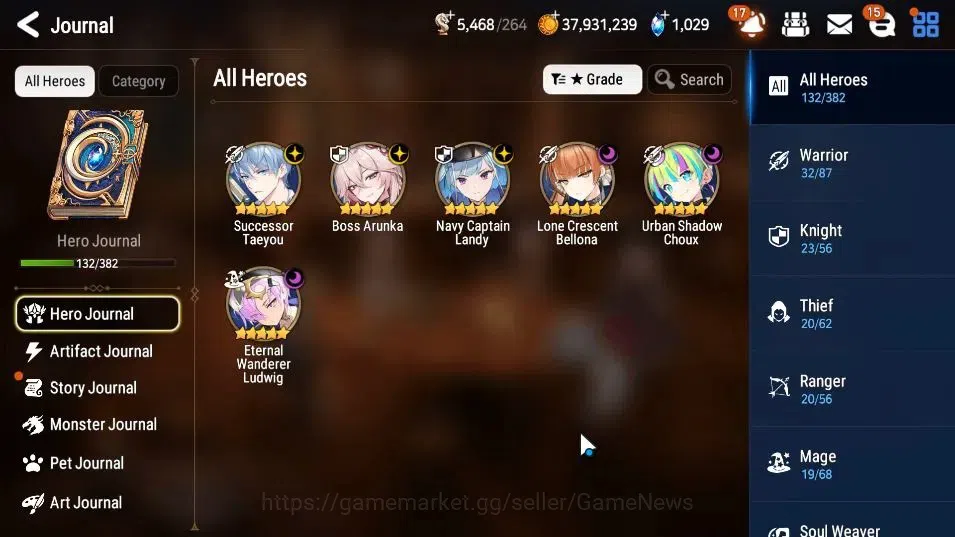 Epic Seven Accounts GLOBAL UnVerif|New Era|6 ML(BArunka,LC Bellona,SC  image 6