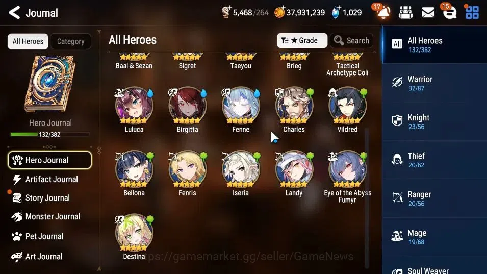 Epic Seven Accounts GLOBAL UnVerif|New Era|6 ML(BArunka,LC Bellona,SC  image 8