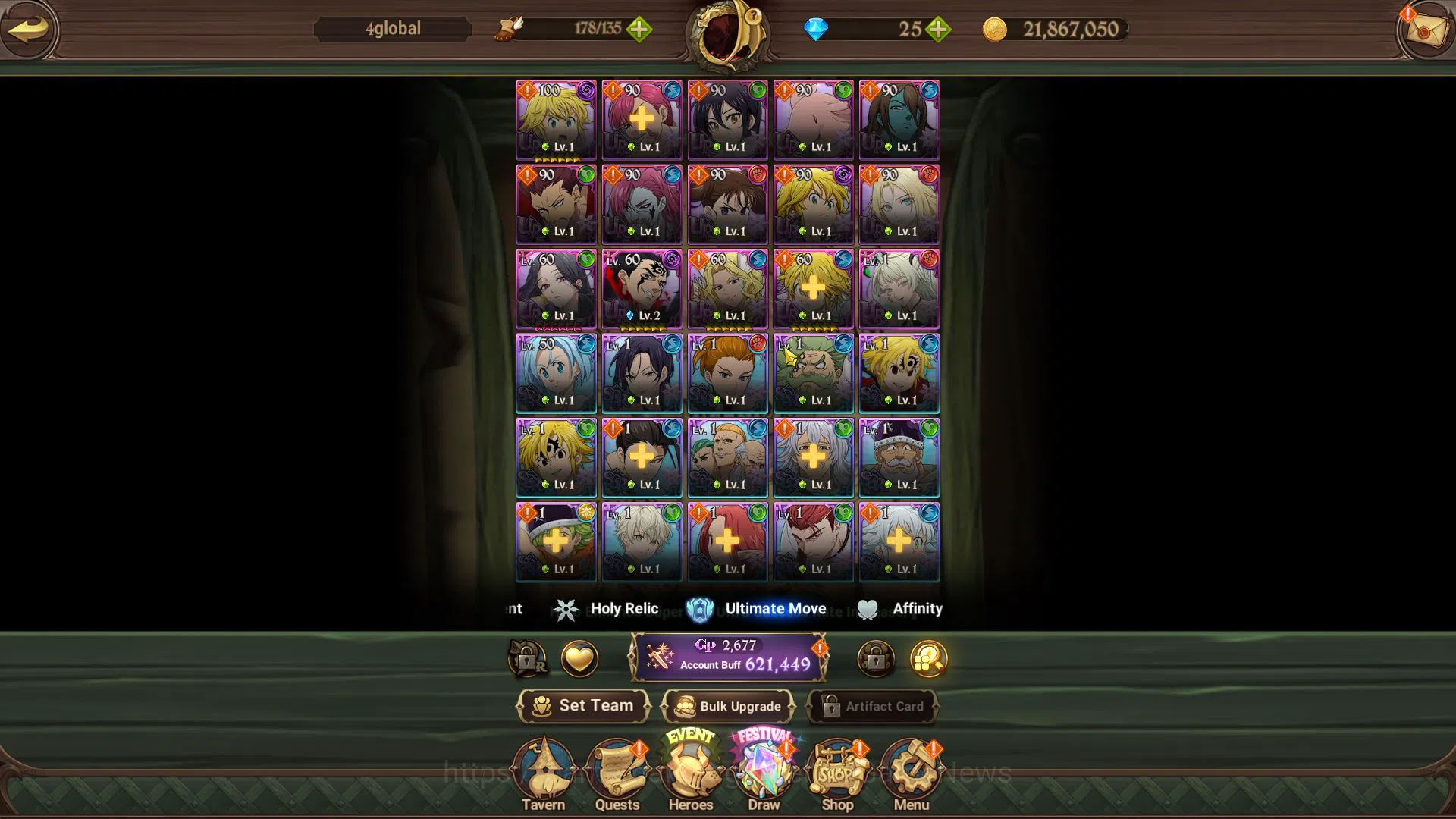 The Seven Deadly Sins: Grand Cross Accounts Global |621K CC|Starter Ch2|5 UR| Skuld, Sabunak,  image 4