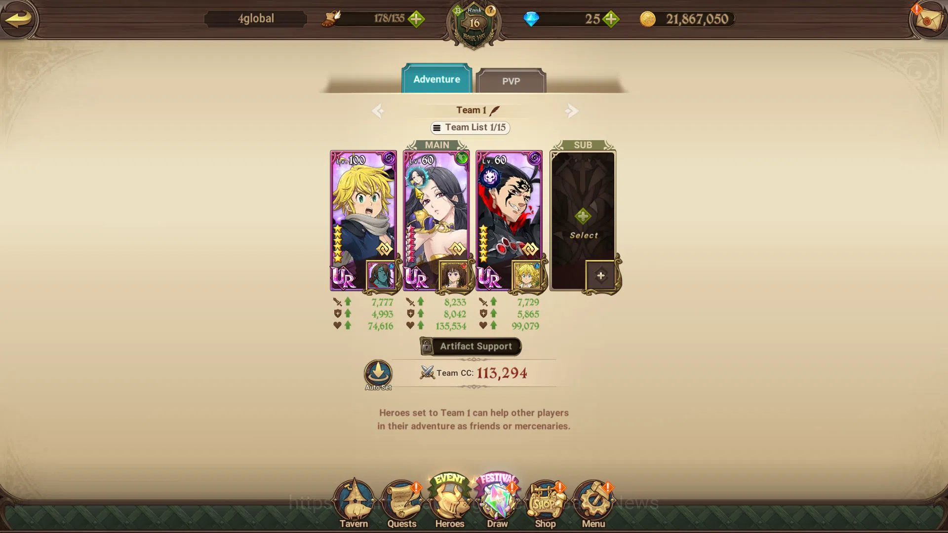 The Seven Deadly Sins: Grand Cross Accounts Global |621K CC|Starter Ch2|5 UR| Skuld, Sabunak,  image 5