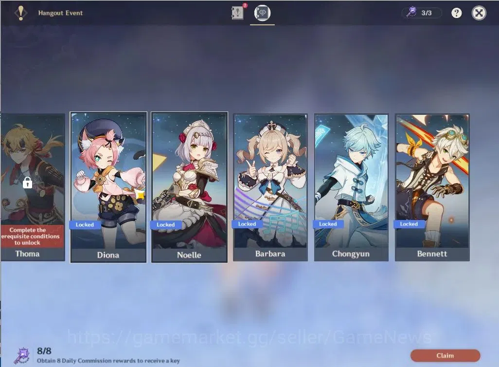 Genshin Impact Accounts ASIA | AR 55 |4 Limited +3(*5Weapon)|Zibai,Linnea, image 17