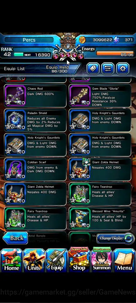 Grand Summoners Accounts Global|Rank 42|3 Ascend+3 TW|(Shizu,Shuna,Combat F image 10