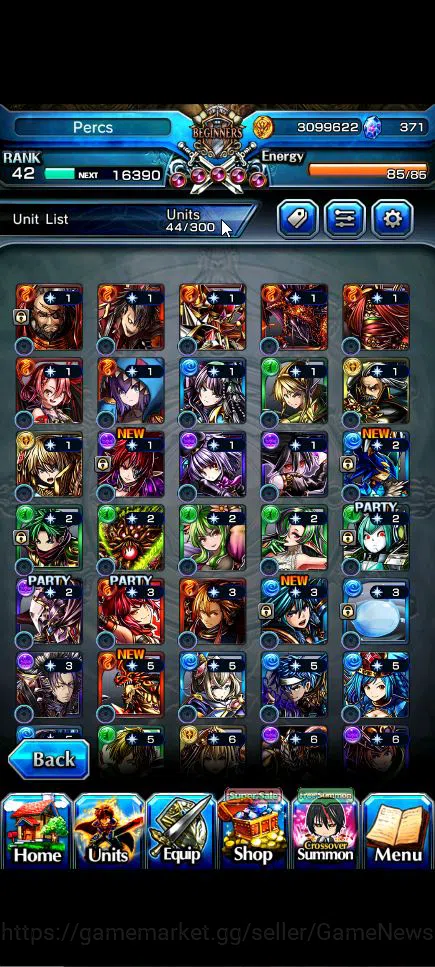 Grand Summoners Accounts Global|Rank 42|3 Ascend+3 TW|(Shizu,Shuna,Combat F image 14
