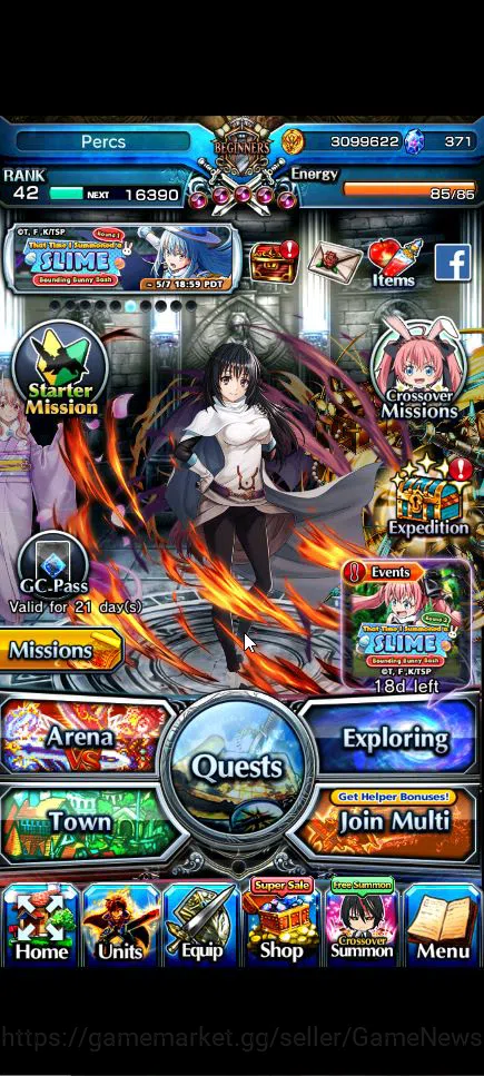 Grand Summoners Accounts Global|Rank 42|3 Ascend+3 TW|(Shizu,Shuna,Combat F image 18