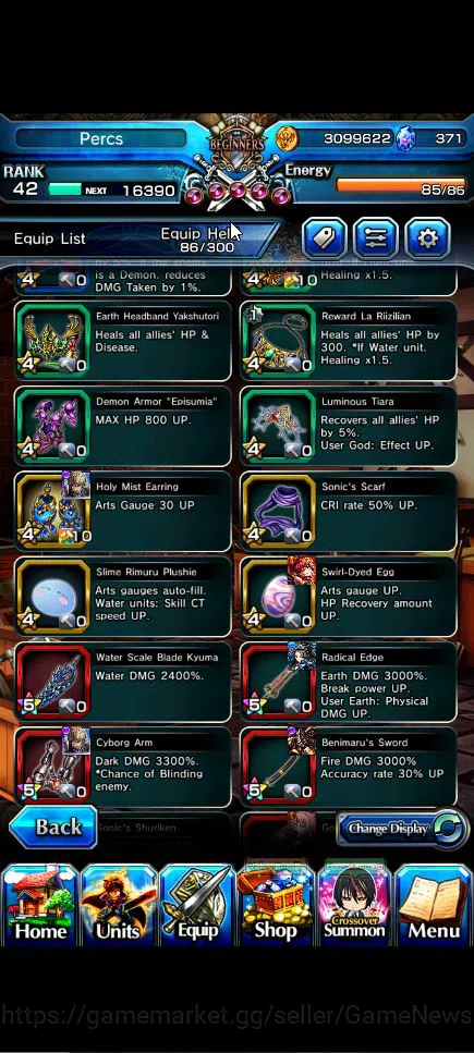 Grand Summoners Accounts Global|Rank 42|3 Ascend+3 TW|(Shizu,Shuna,Combat F image 7