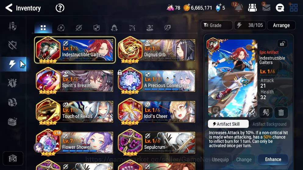 Epic Seven Accounts Mid-Tier ASIA Unverif|3 ML(SP Politis,Har setti,A Yufine)+Tenebria,Lilias,Vildred,Etc|PoH+Bless ON|4,9K 10
