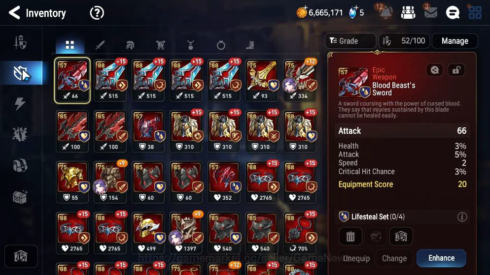 Epic Seven Accounts Mid-Tier ASIA Unverif|3 ML(SP Politis,Har setti,A Yufine)+Tenebria,Lilias,Vildred,Etc|PoH+Bless ON|4,9K 9