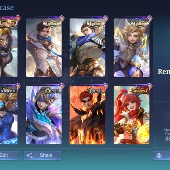 Mobile Legends: Bang Bang Accounts Others Global|Skin 206|Renown|CC Natalia|LB. Alucard,Harith,Granger|DT.Valir&Kimmy|Blzing