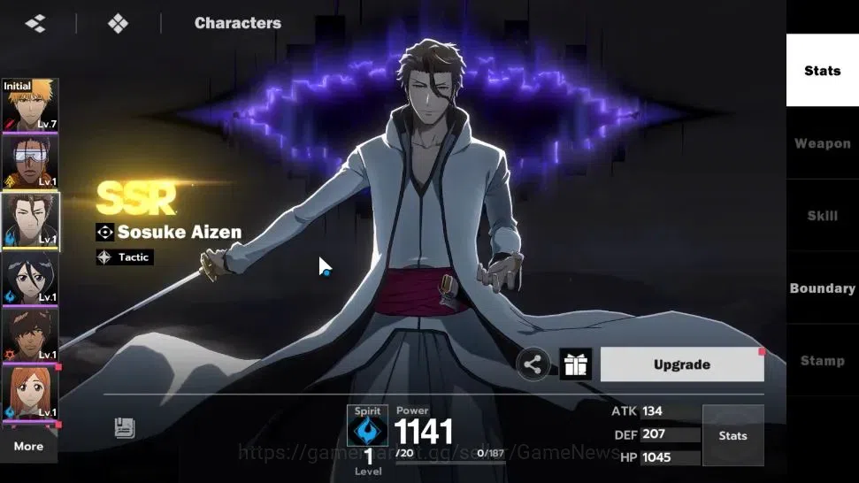 BLEACH: Soul Resonance Accounts A PLUS EU |Fresh Starter LV 3|2 SSR Sosuke Aizen, image 2
