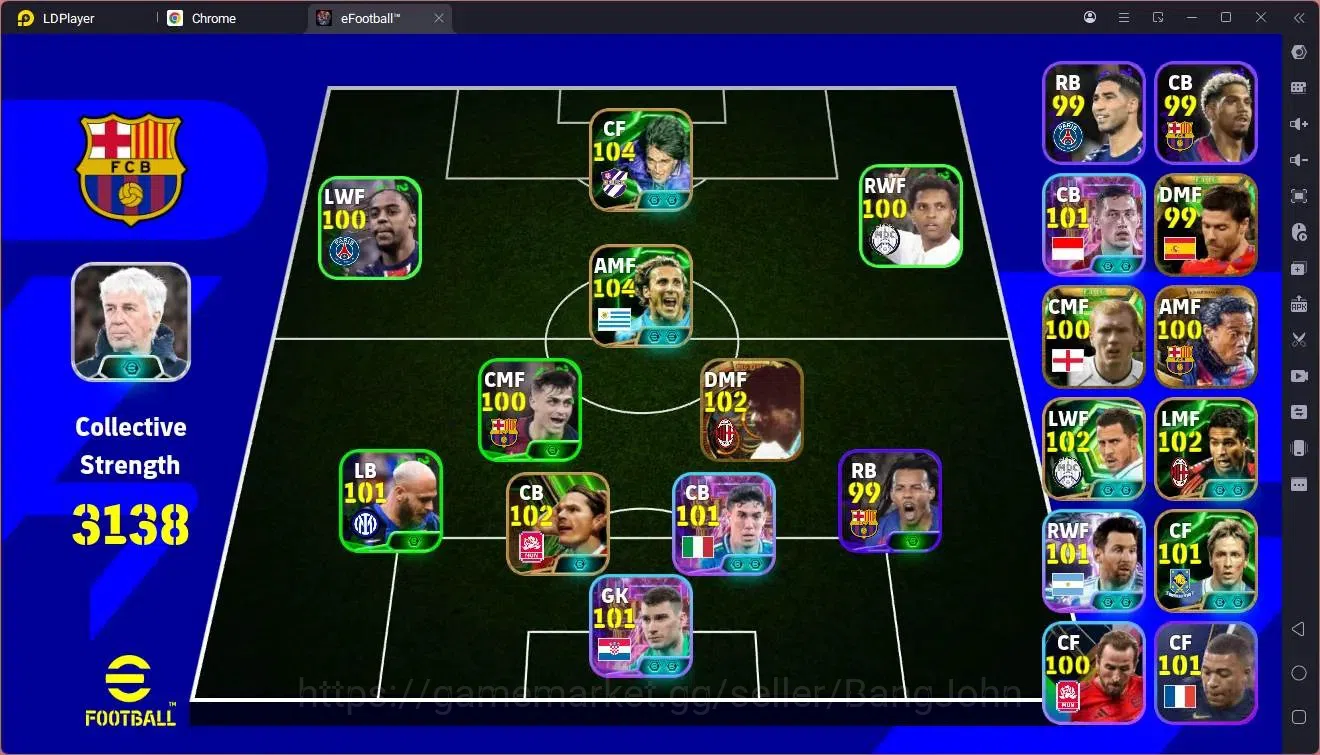eFootball Accounts Android|PW 3138|Bigtime Rijkaard|Legendary Ronaldi image 2