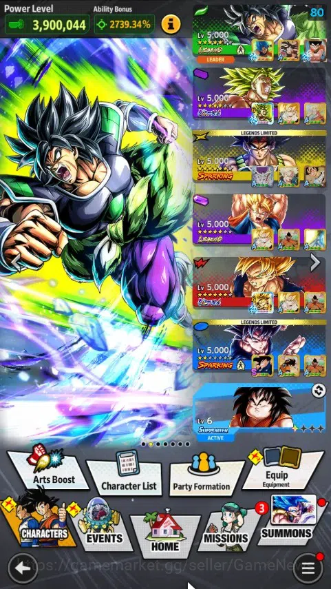 Dragon Ball Legends Accounts 23M Total Power|LV 155|2UL+2LR+11LL|SS Goku(Red),S image 2