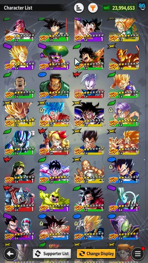 Dragon Ball Legends Accounts 23M Total Power|LV 155|2UL+2LR+11LL|SS Goku(Red),S image 7