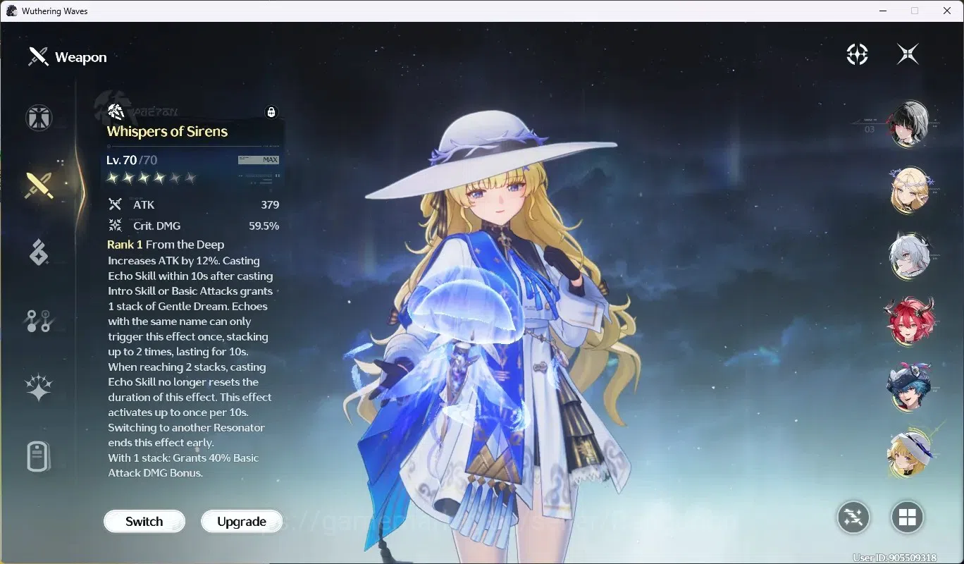 Wuthering Waves Accounts SEA|UL 76|Rank 7|9 Char Limited [Aemeath,Lynae,Chi image 10