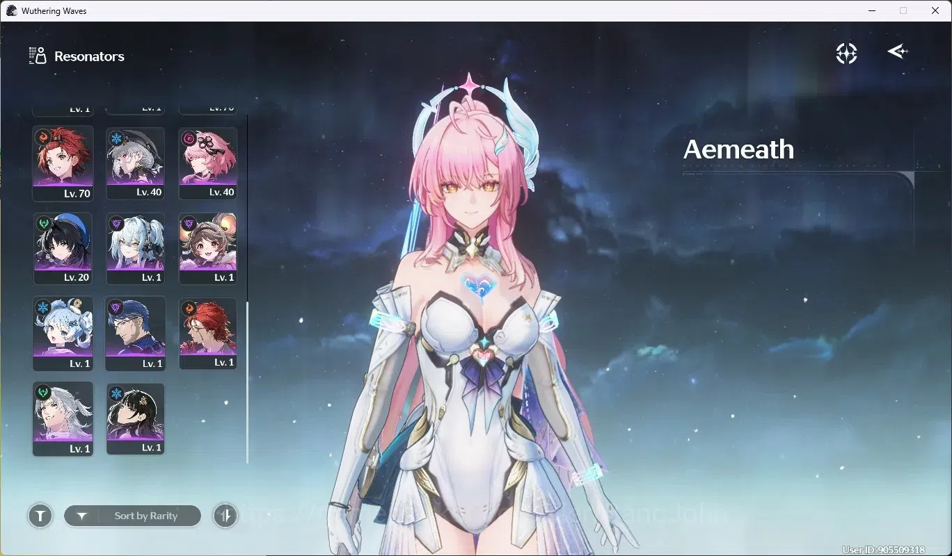 Wuthering Waves Accounts SEA|UL 76|Rank 7|9 Char Limited [Aemeath,Lynae,Chi image 4