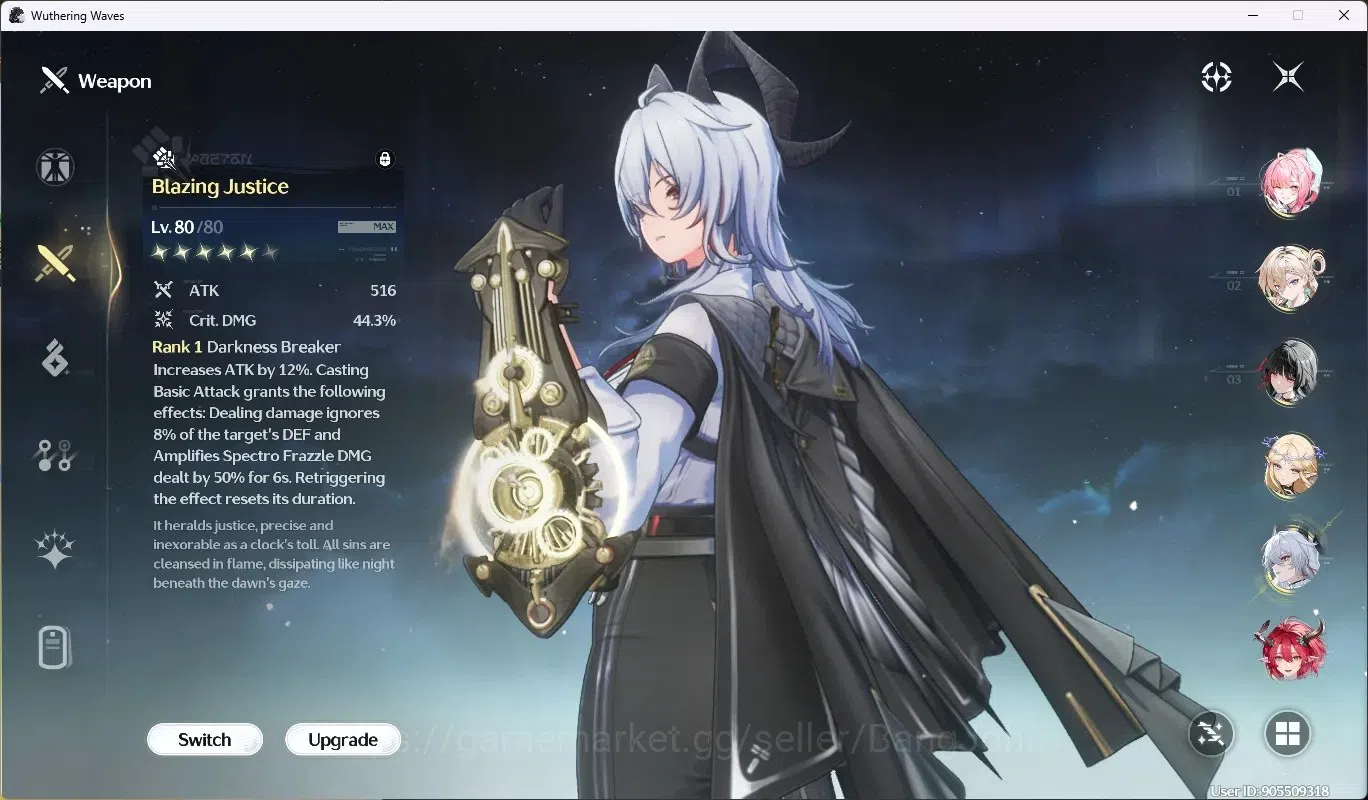 Wuthering Waves Accounts SEA|UL 76|Rank 7|9 Char Limited [Aemeath,Lynae,Chi image 9