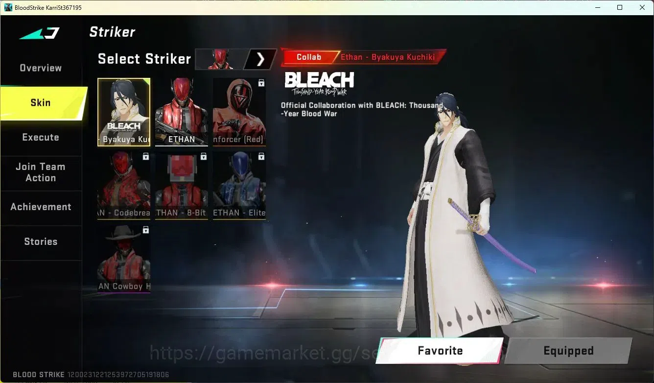 Blood Strike Accounts ASIA| BLEACH Ethan|EVA MCX|1 Ultra Striker|4 BLEAC image 3