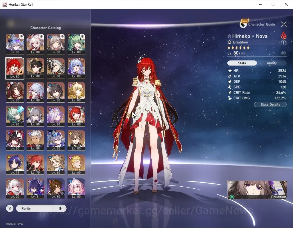 Honkai Star Rail Accounts Others Asia|Tl 69|20 Limited|Nova,SW 1