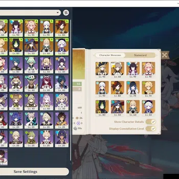 Genshin Impact Accounts Others ASIA|AR 55|7 Limited 3(*5Weapon)|(NaviaC1)+Sign,Chiori,Columbina,Linnea,Yelan,Sandrone|Male
