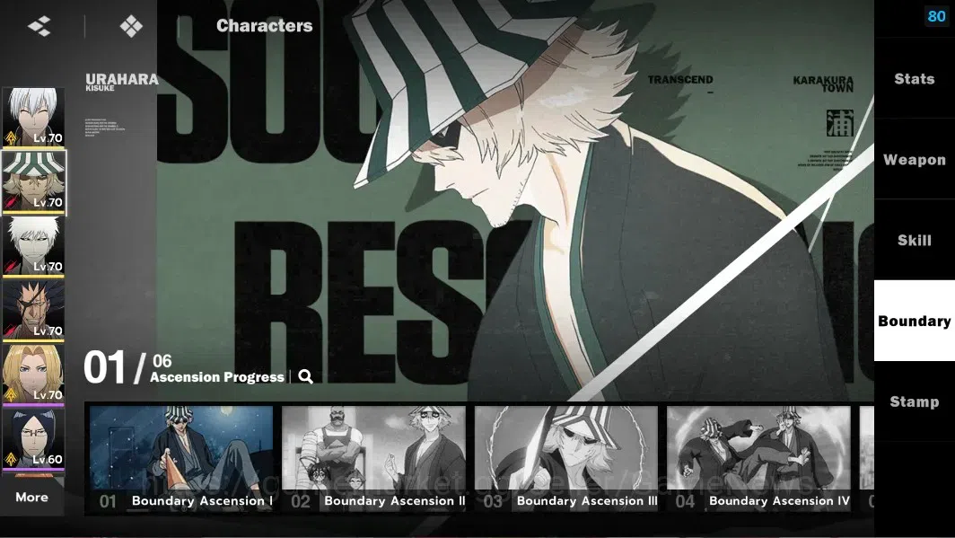 BLEACH: Soul Resonance Accounts NuverseSEA|LV 59|8 SSR [(GinB2,UrahB1,IchigoIH,Zar image 10